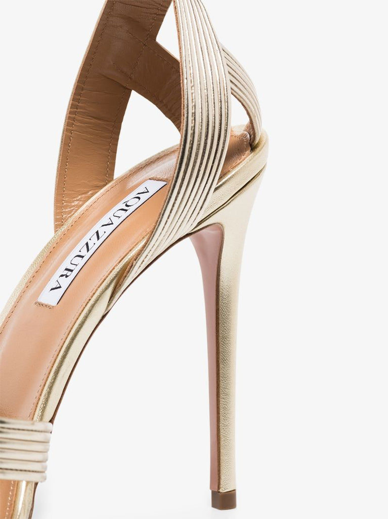 Gold Ari 105 Leather Sandals