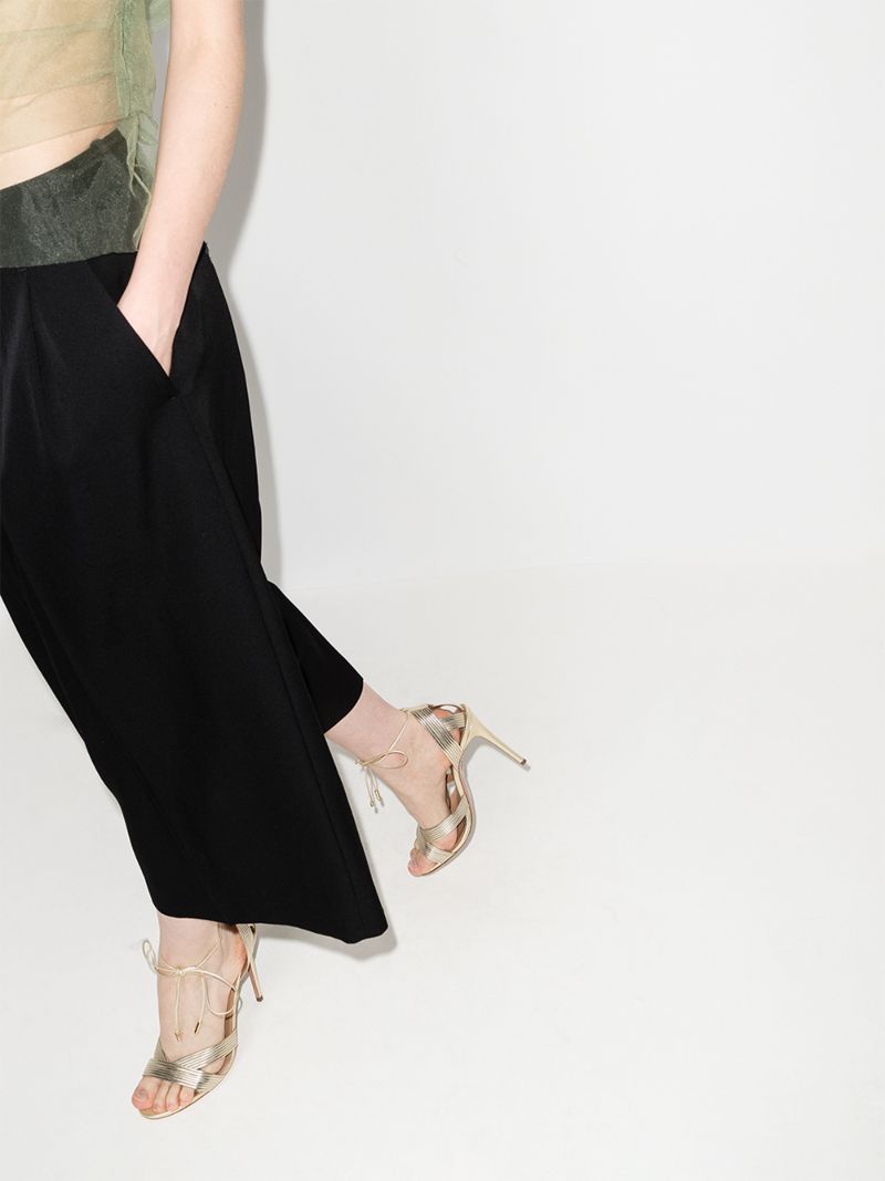 Gold Ari 105 Leather Sandals