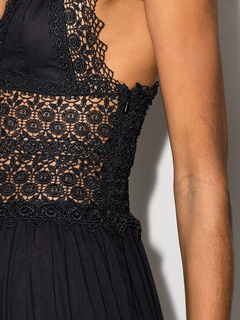 Cindy Lace Trim Maxi Dress