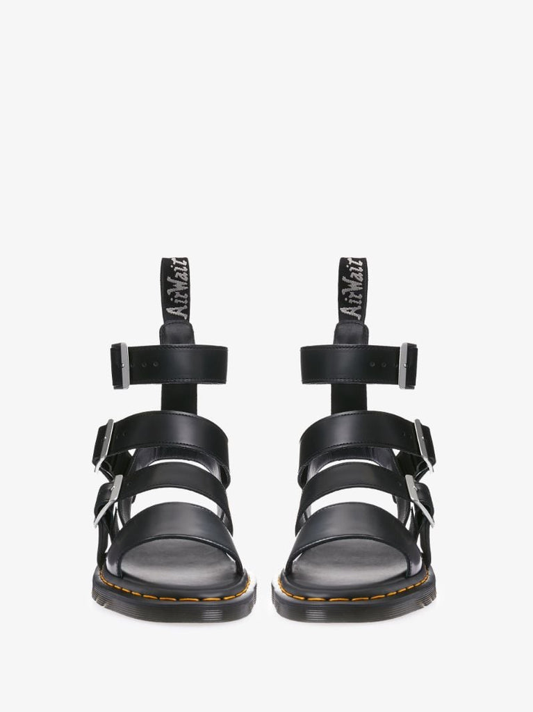 X Dr. Martens Black Gryphon Leather Sandals
