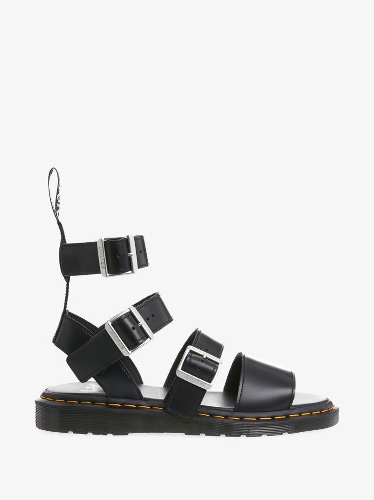 X Dr. Martens Black Gryphon Leather Sandals