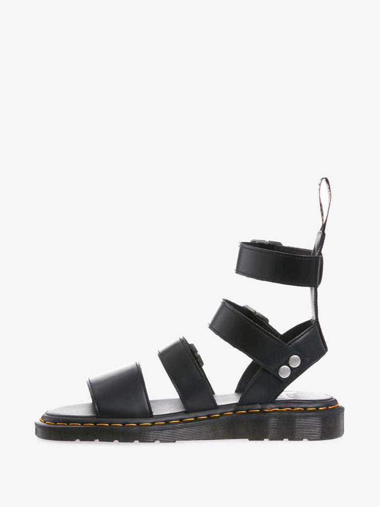 X Dr. Martens Black Gryphon Leather Sandals
