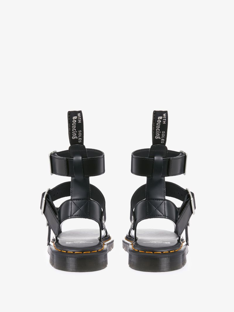 X Dr. Martens Black Gryphon Leather Sandals