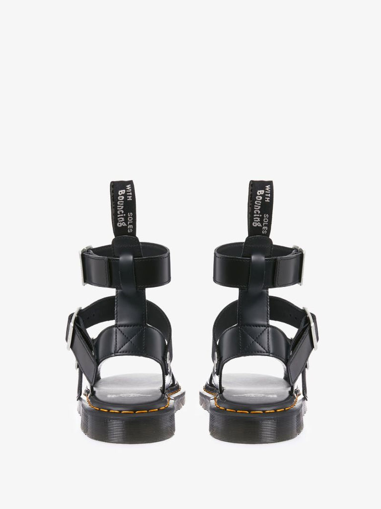 X Dr. Martens Black Gryphon Leather Sandals