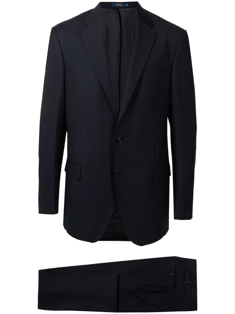 Blue Single-breasted Wool Suit
