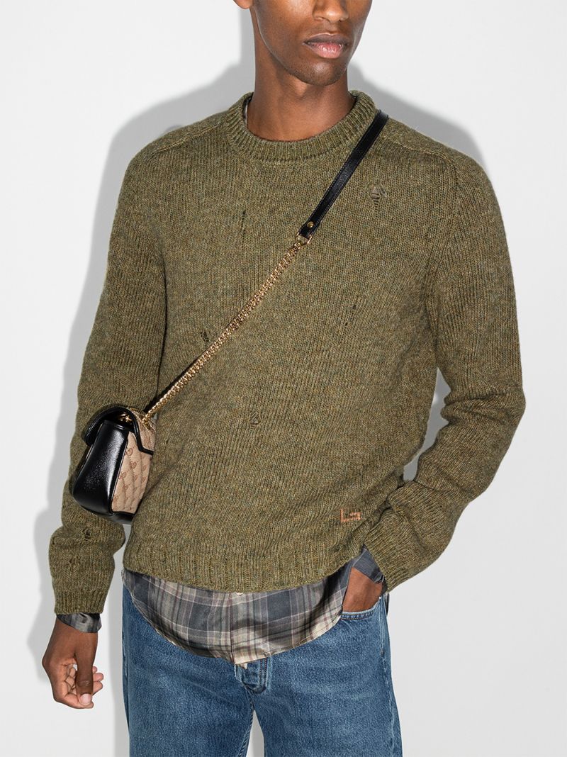 Distressed Wool Sweater