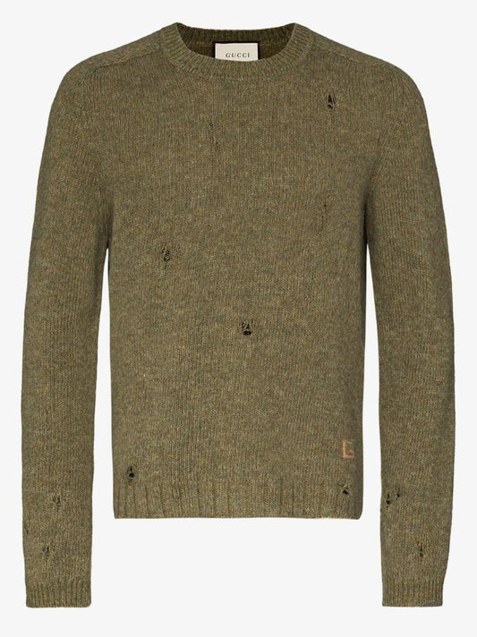 Distressed Wool Sweater