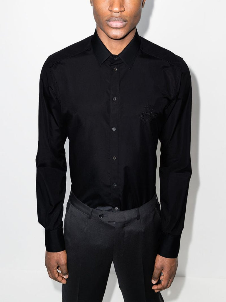 Embroidered Logo Formal Shirt