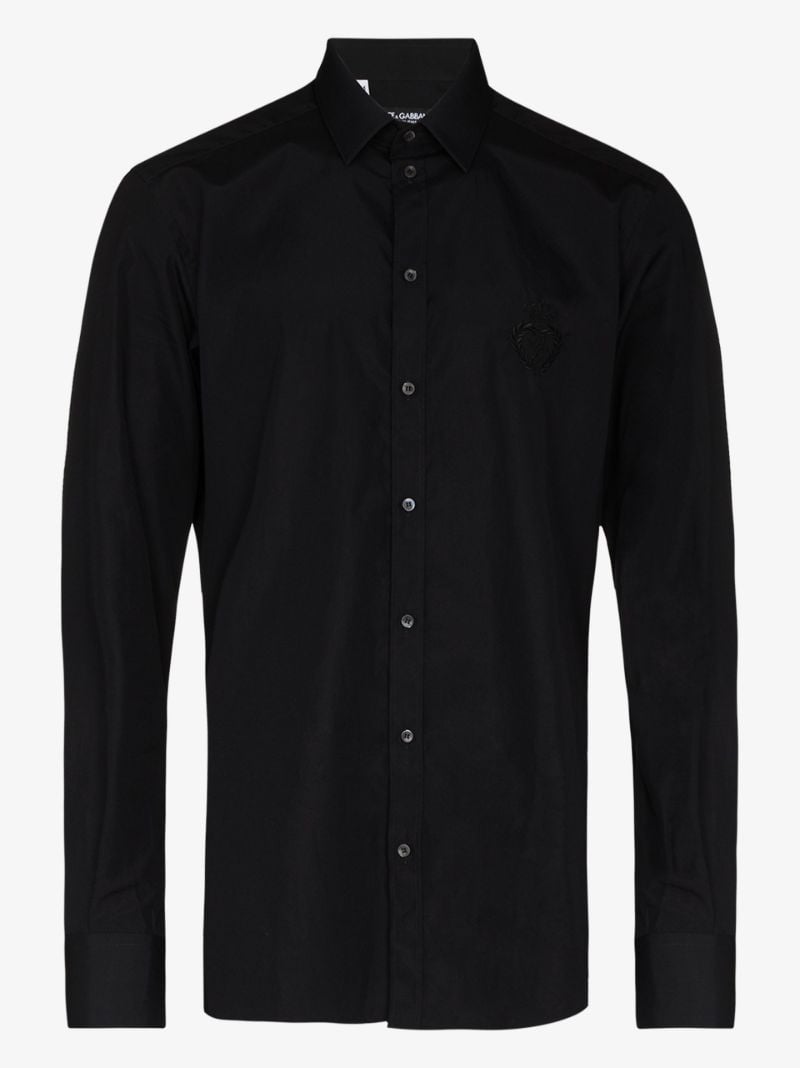 Embroidered Logo Formal Shirt