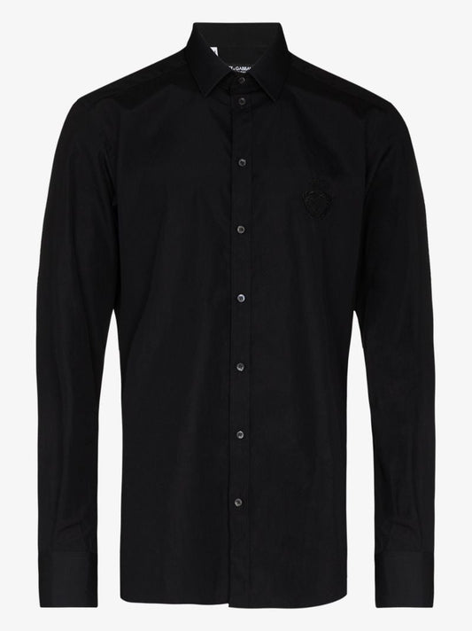Embroidered Logo Formal Shirt