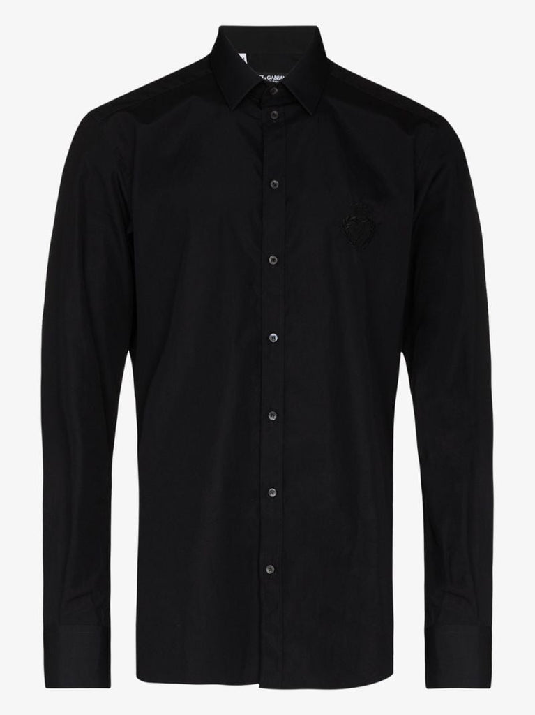 Embroidered Logo Formal Shirt