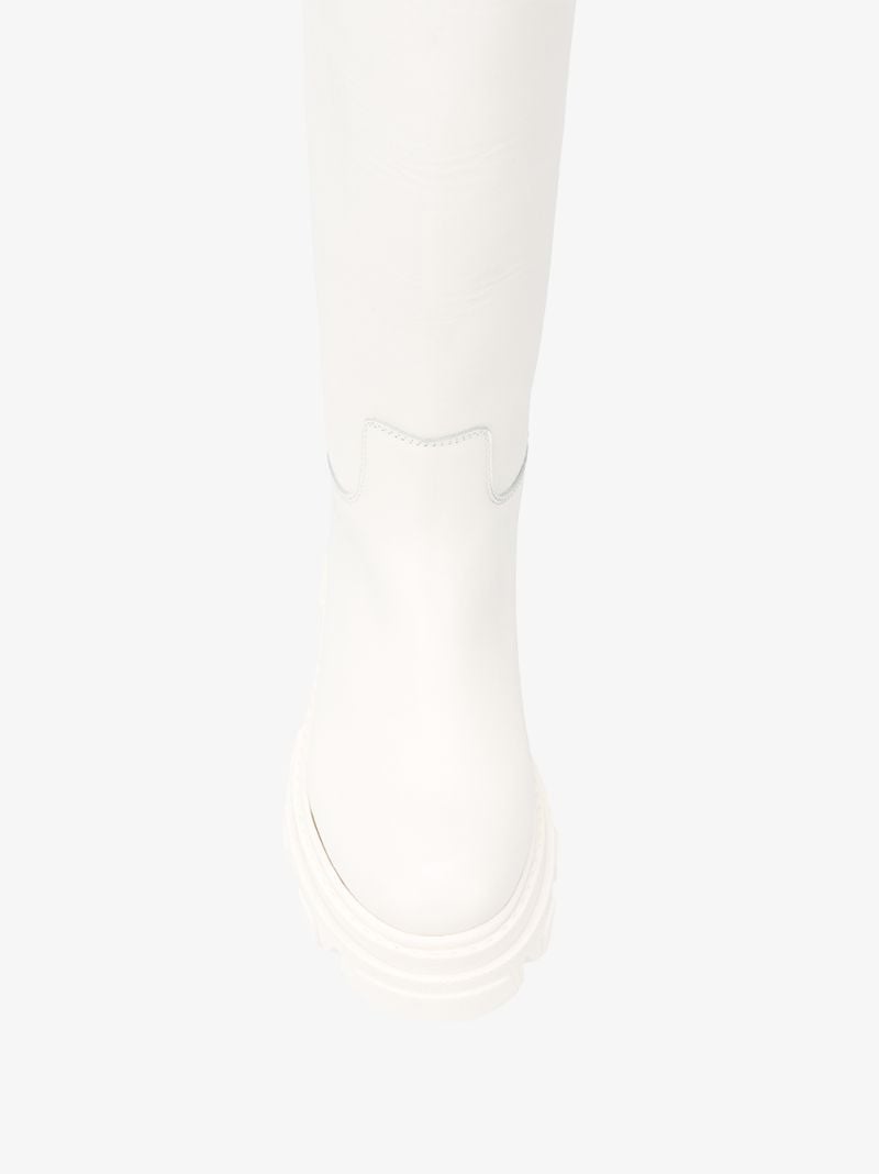 X Pernille Teisbaek White Perni 07 Leather Combat Boots