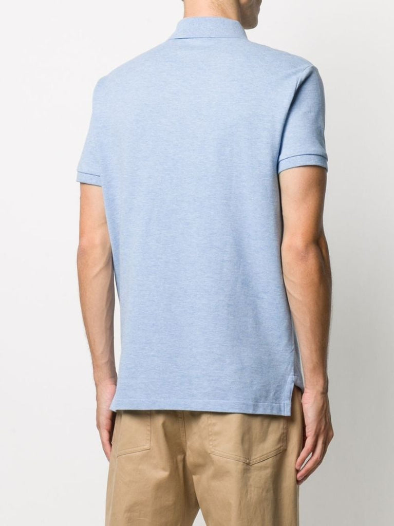 Blue Pony Embroidered Polo Shirt
