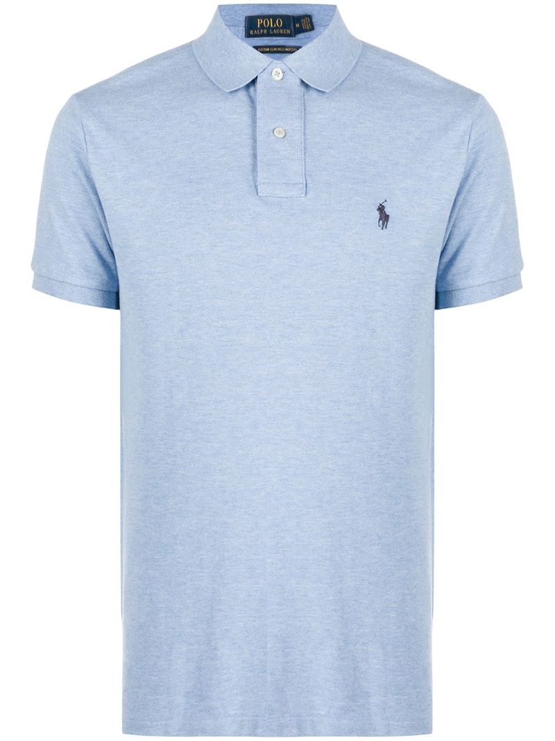 Blue Pony Embroidered Polo Shirt