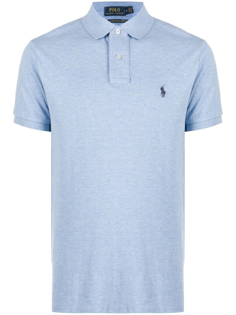 Blue Pony Embroidered Polo Shirt