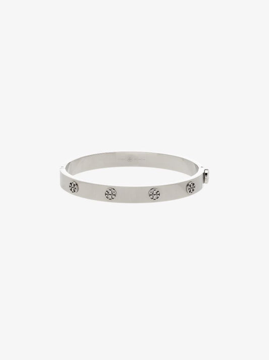 Silver Tone Miller Hinge Stud Bracelet