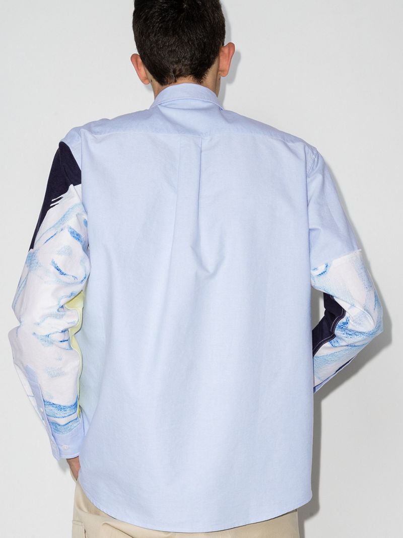 Panelled Anchor AppliquÃ_x0083_Â© Shirt