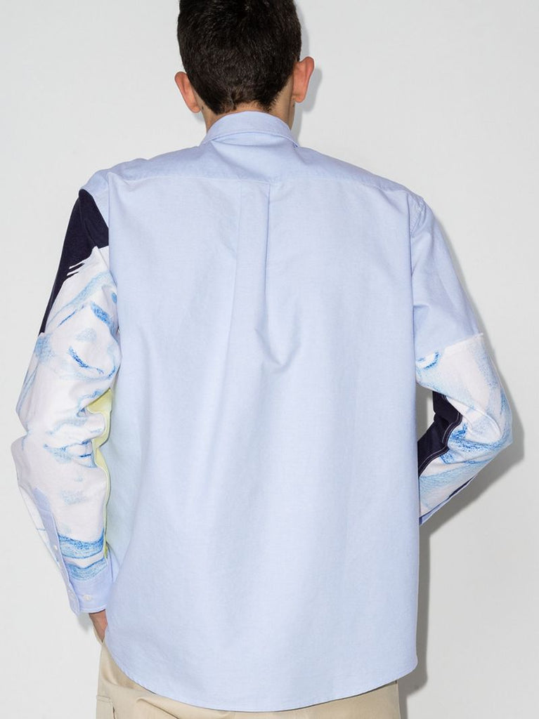 Panelled Anchor AppliquÃ_x0083_Â© Shirt