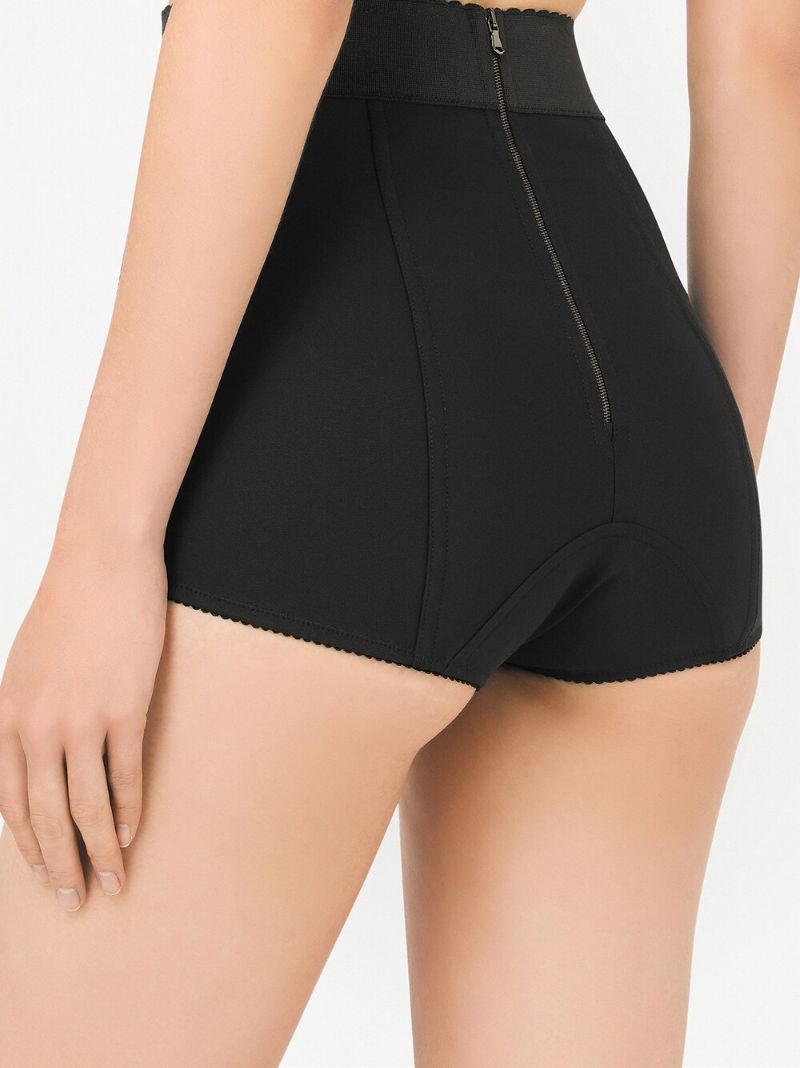 Black Scalloped Waistband Shorts