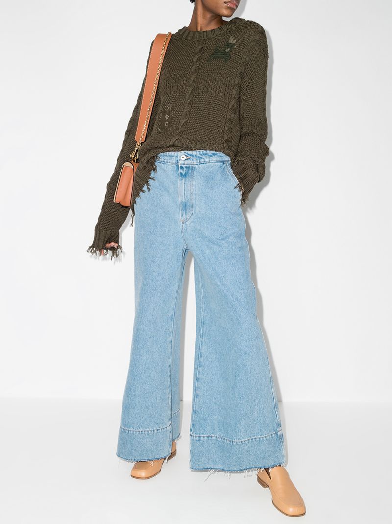 High Waist Flared Jeans