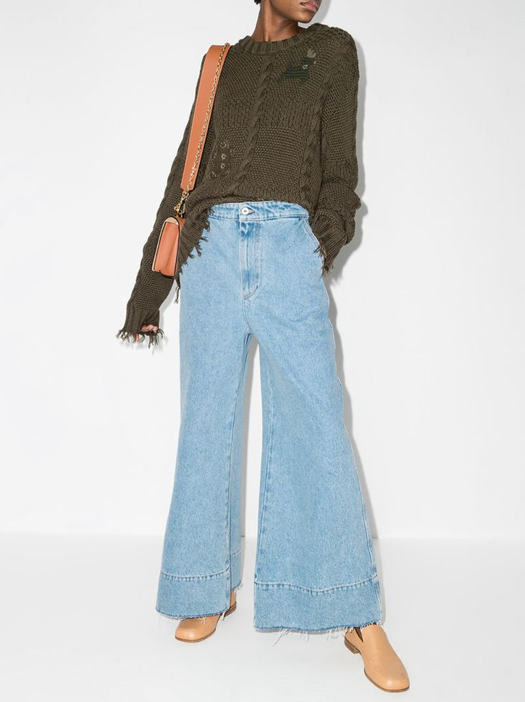 High Waist Flared Jeans
