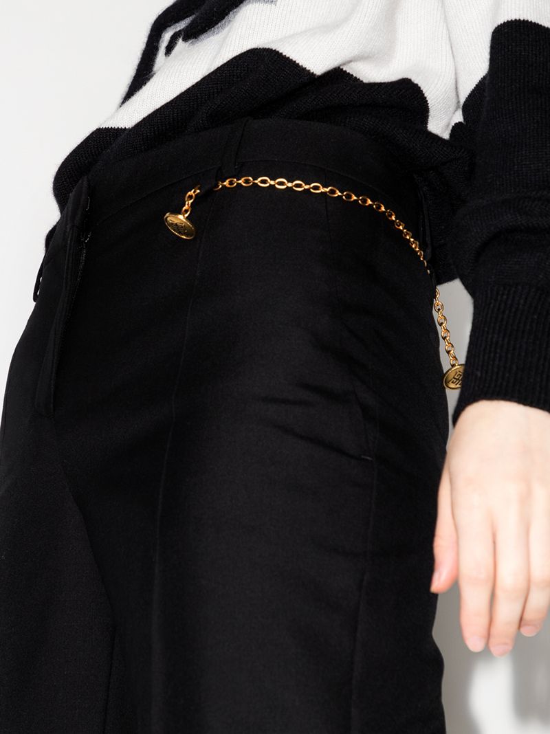 Chain Detail Tailored Trousers