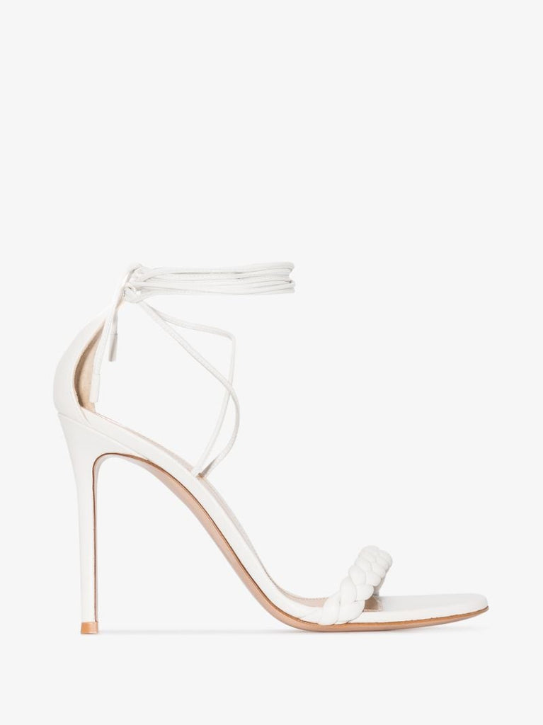 White Leomi 105 Leather Sandals