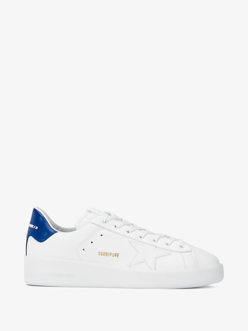 Blue and White Purestar Leather Sneakers