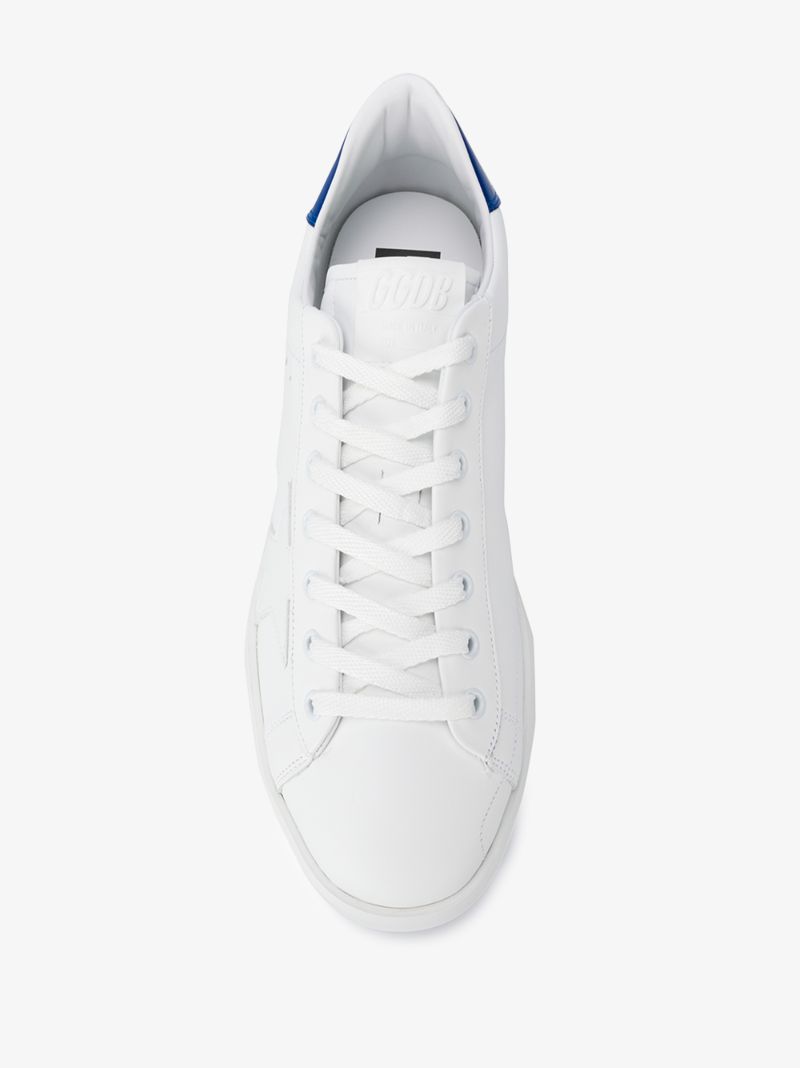 Blue and White Purestar Leather Sneakers