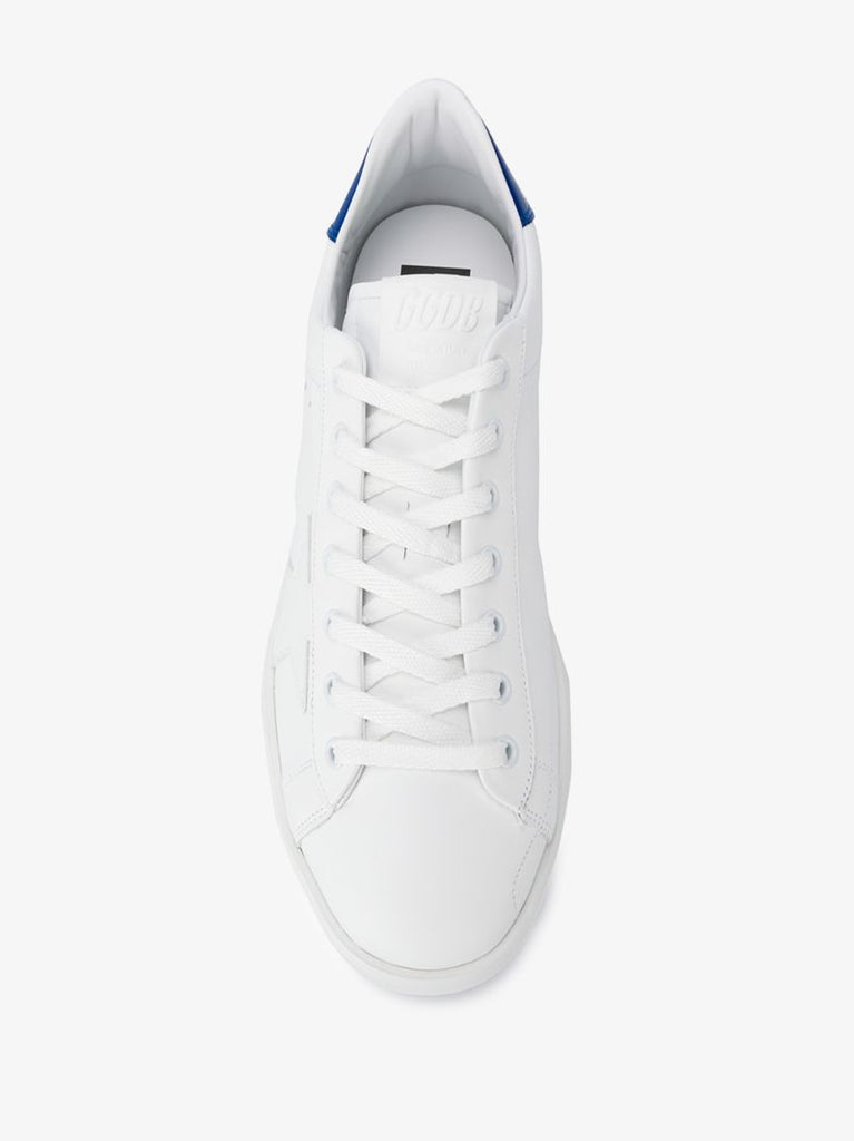Blue and White Purestar Leather Sneakers