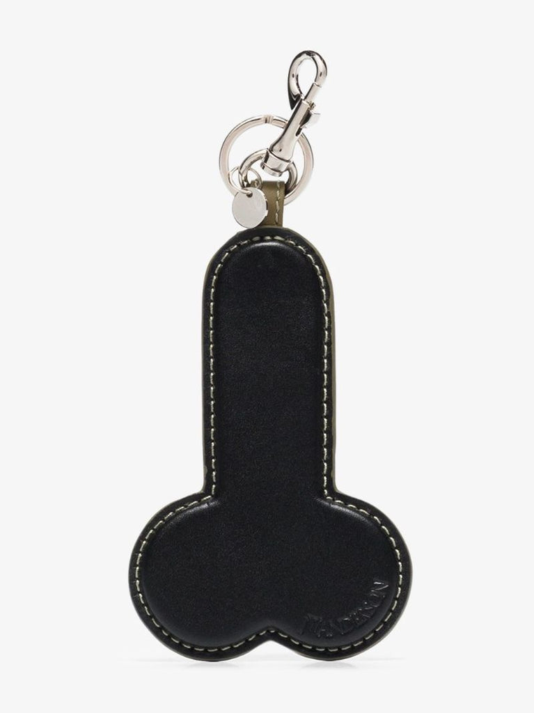 Black Leather Keyring