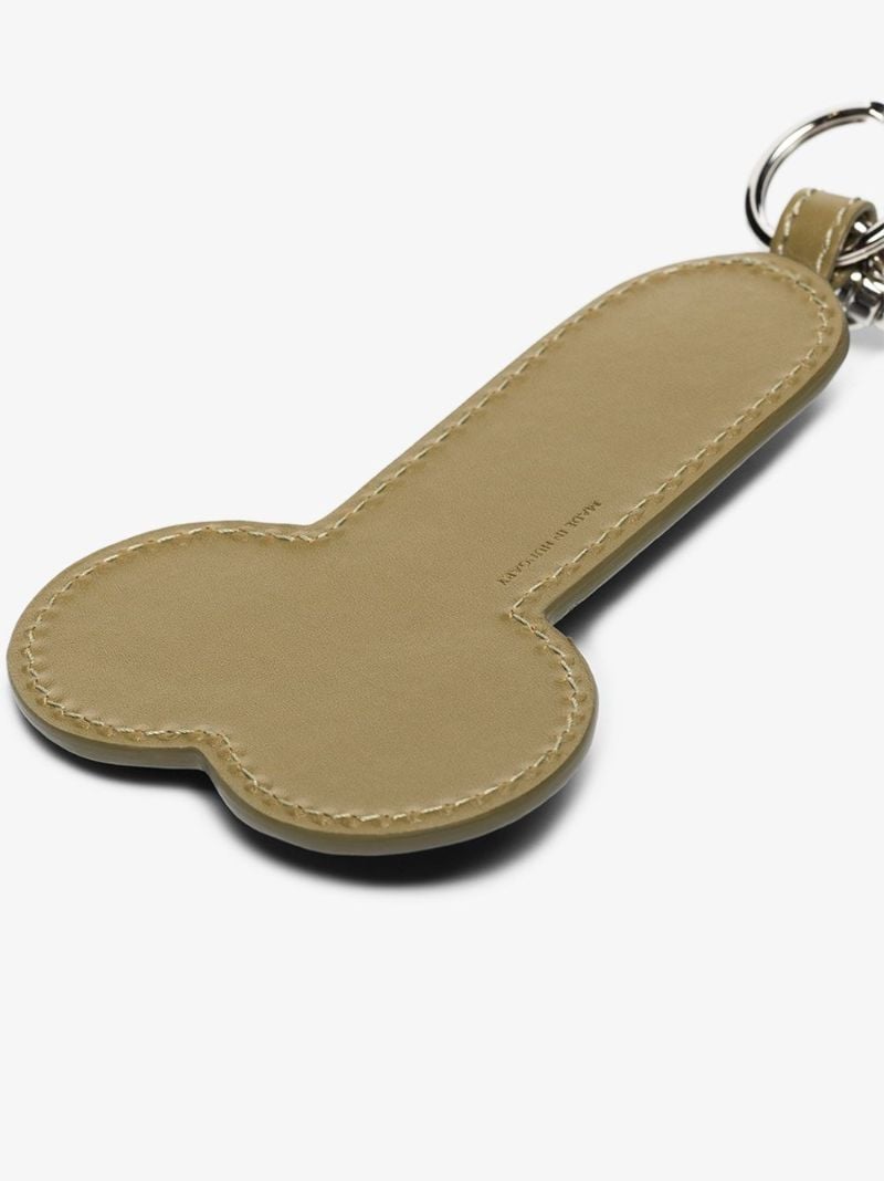 Black Leather Keyring