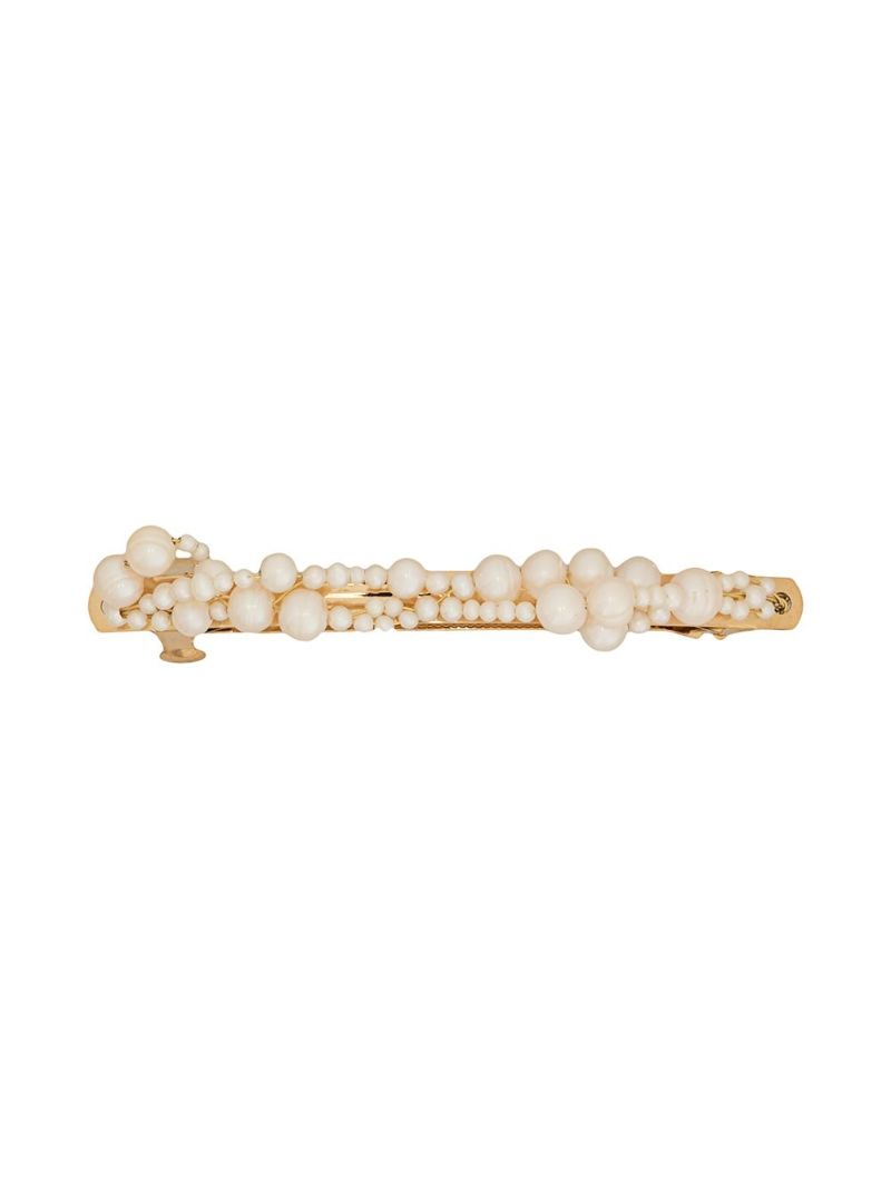 Gold-plated Pearl Hair Barette