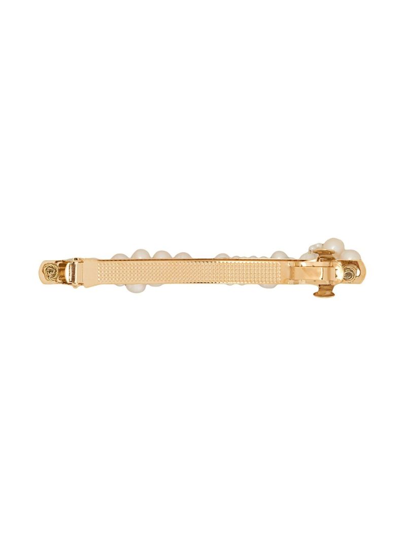 Gold-plated Pearl Hair Barette