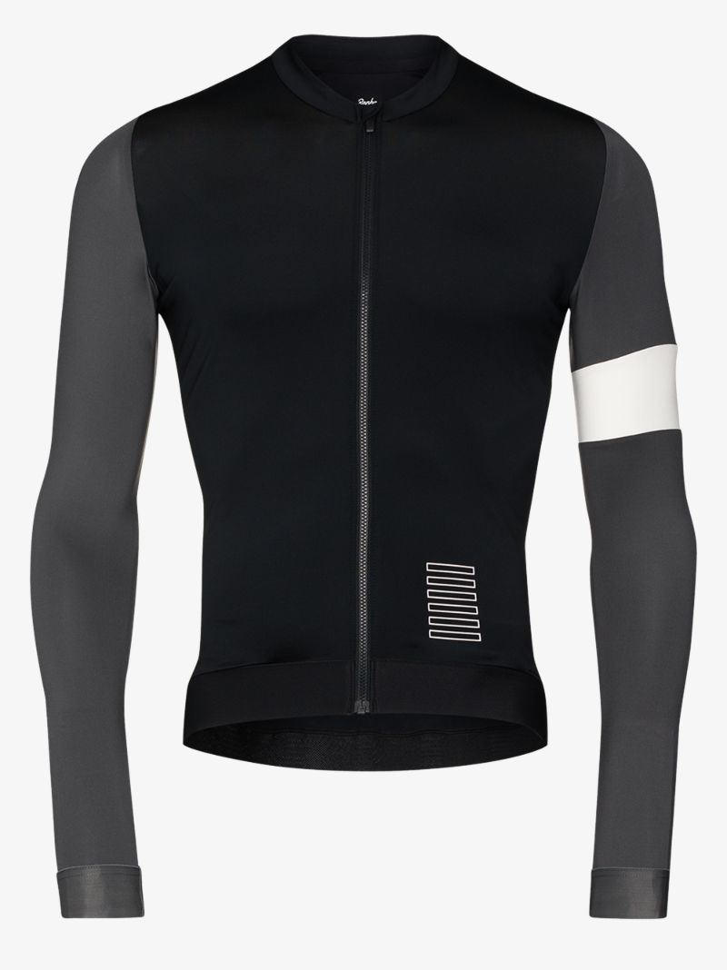 Black Pro Team Cycling Jersey Top