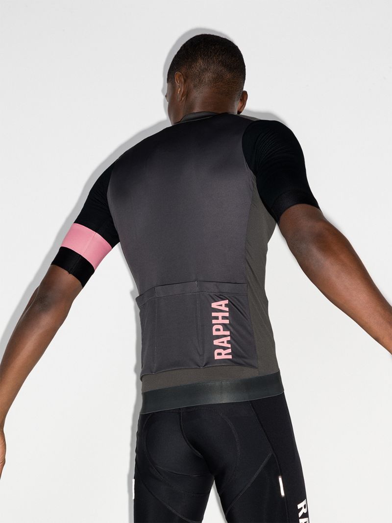 Grey Pro Team Zip-up Jersey Top