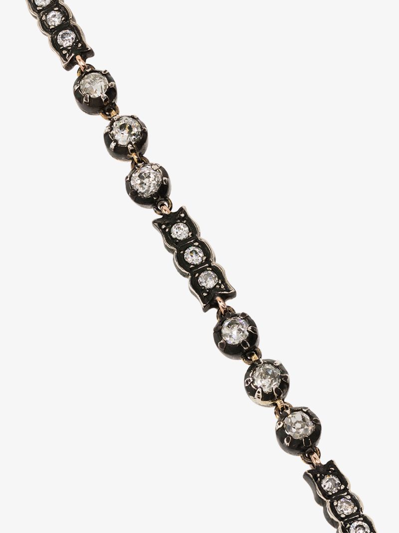 9k Yellow Gold Old European Diamond Bracelet