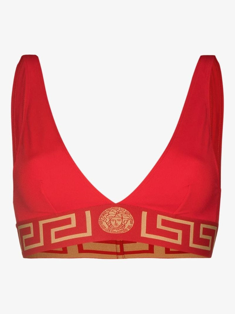 Greca Border Triangle Bikini Top