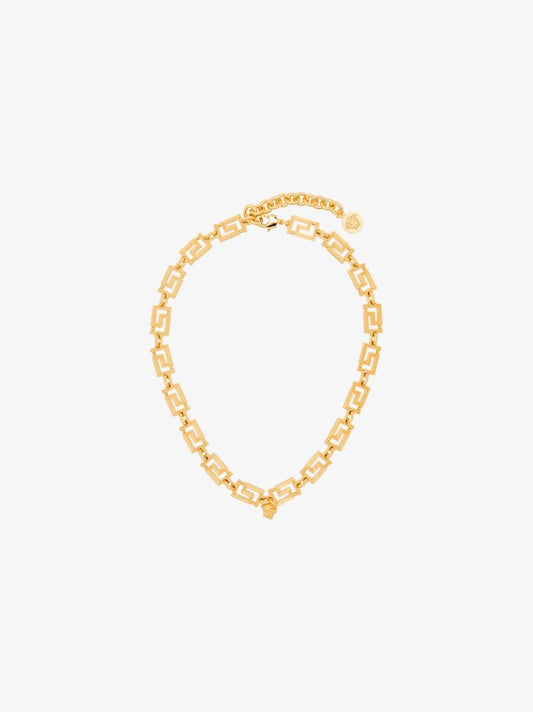 Gold-tone Medusa Chain Necklace