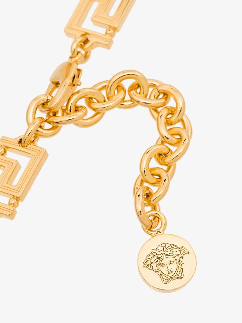 Gold-tone Medusa Chain Necklace