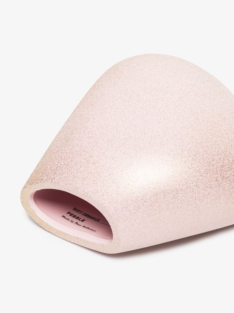 X Fleur Hulleman Pink Pebble Ceramic Ornament