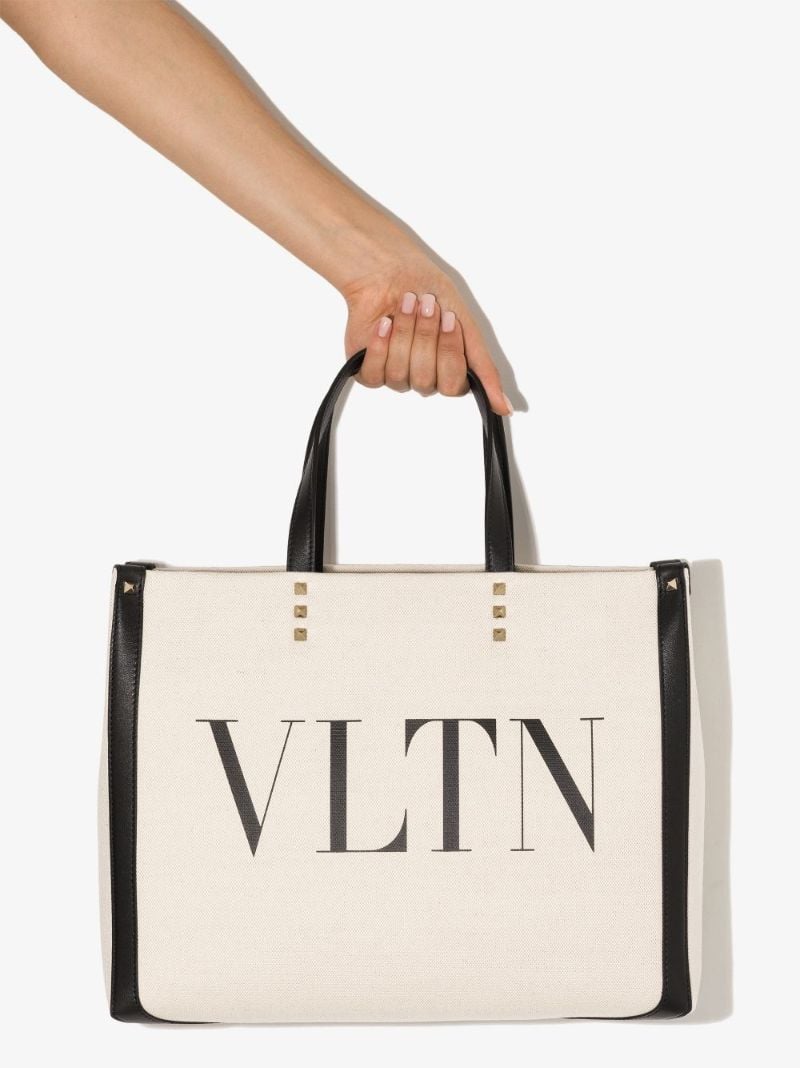 Neutral Vltn Canvas Tote Bag