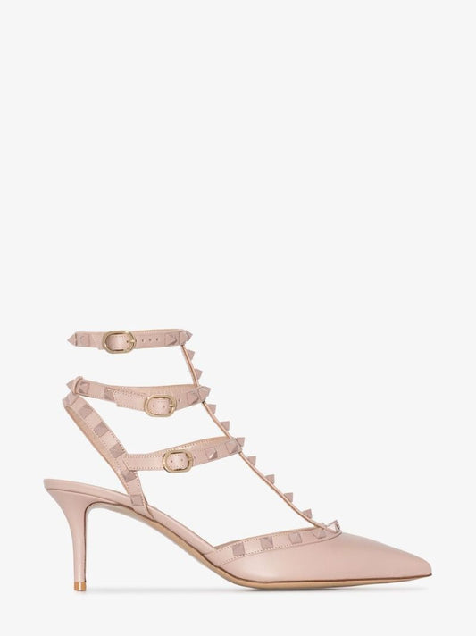 Neutral Rockstud 65 Leather Pumps