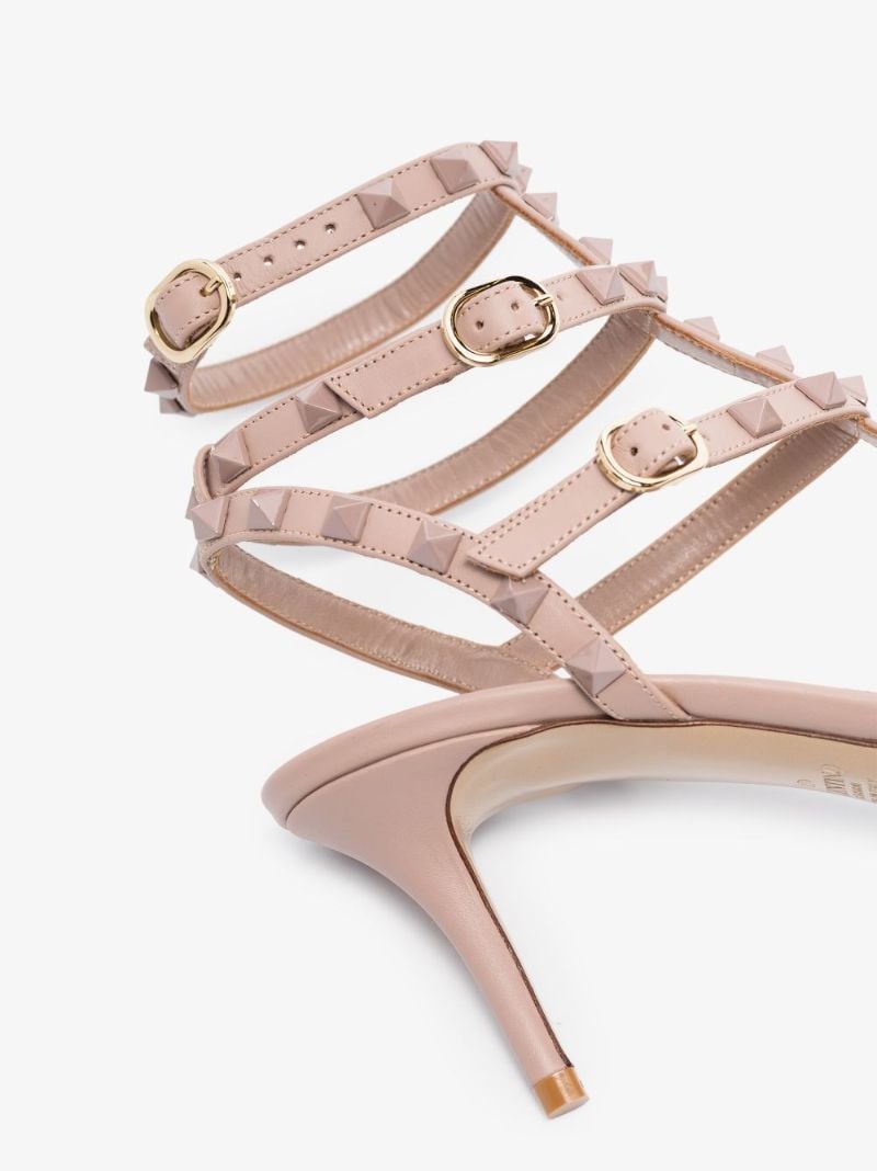 Neutral Rockstud 65 Leather Pumps