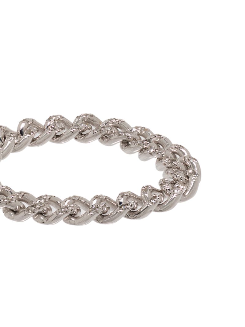 18k White Gold Baby Link Diamond Ring
