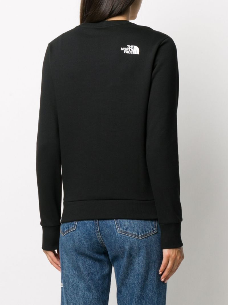 Black Logo Print Cotton Sweatshirt