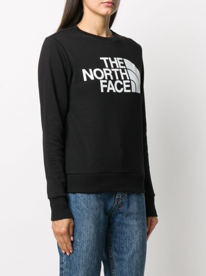 Black Logo Print Cotton Sweatshirt