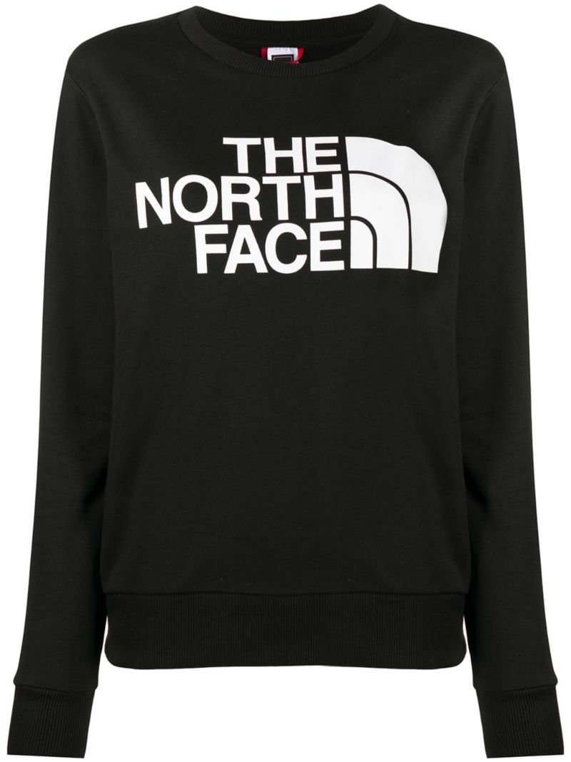 Black Logo Print Cotton Sweatshirt