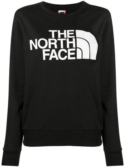Black Logo Print Cotton Sweatshirt