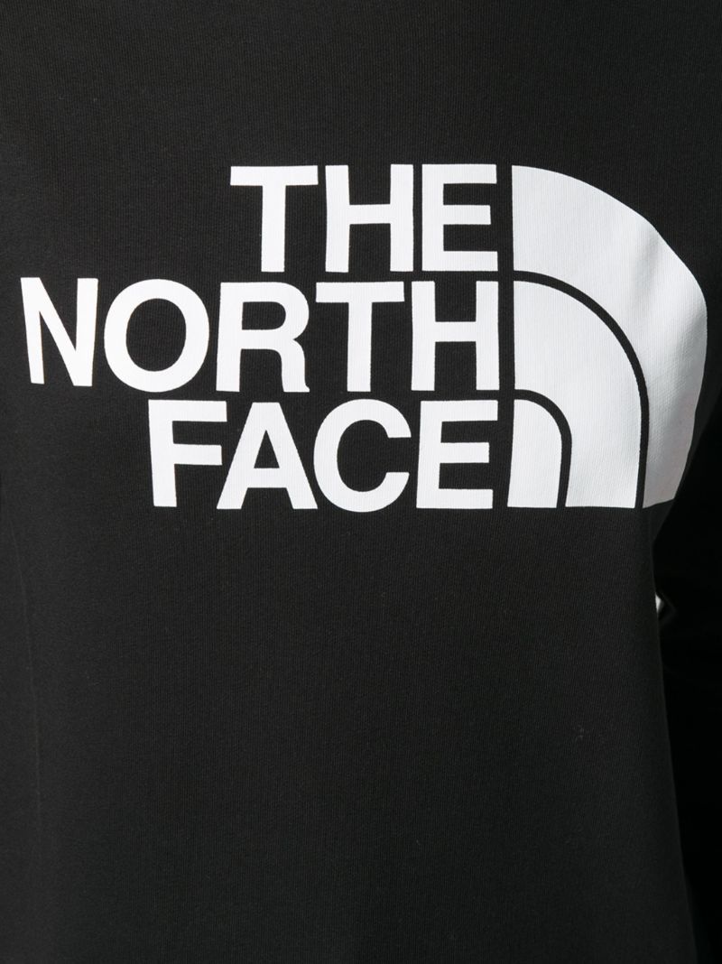 Black Logo Print Cotton Sweatshirt